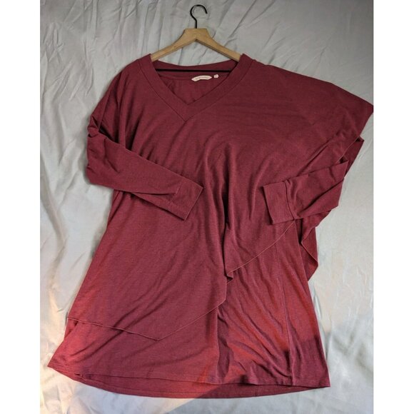Soft Surrounding Dress Red Marla Sweater Layered Polyester Blend Womens Size 2X - Picture 1 of 10